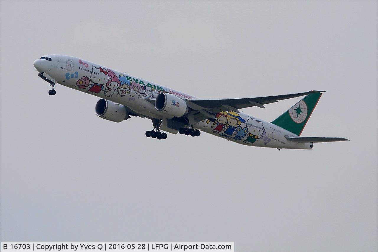 B-16703, 2006 Boeing 777-35E/ER C/N 32643, Boeing 777-35EER, Climbing from rwy 08L, Roissy Charles De Gaulle airport (LFPG-CDG)
