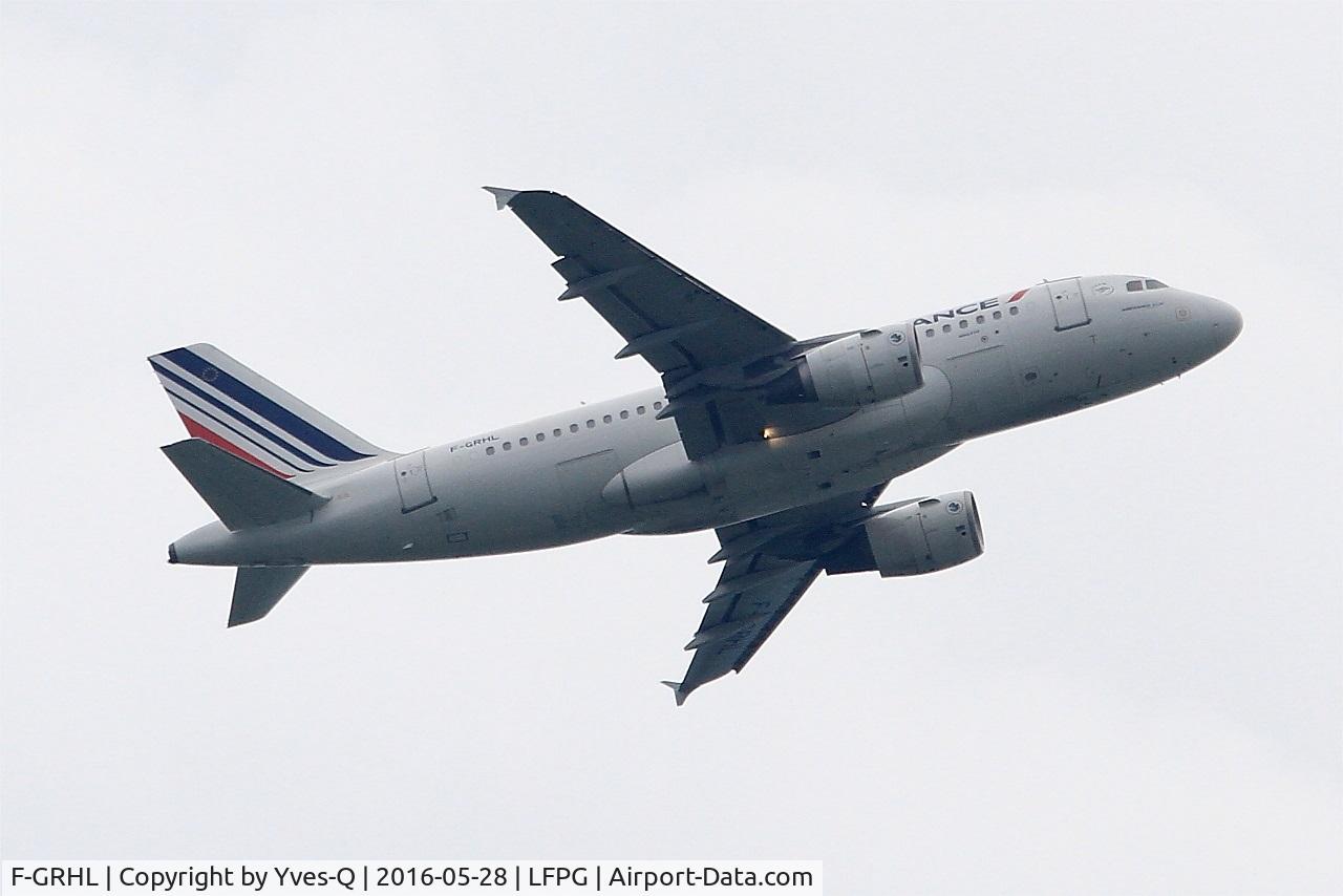 F-GRHL, 2000 Airbus A319-111 C/N 1201, Airbus A319-111, Climbing from rwy 06R, Roissy Charles De Gaulle airport (LFPG-CDG)