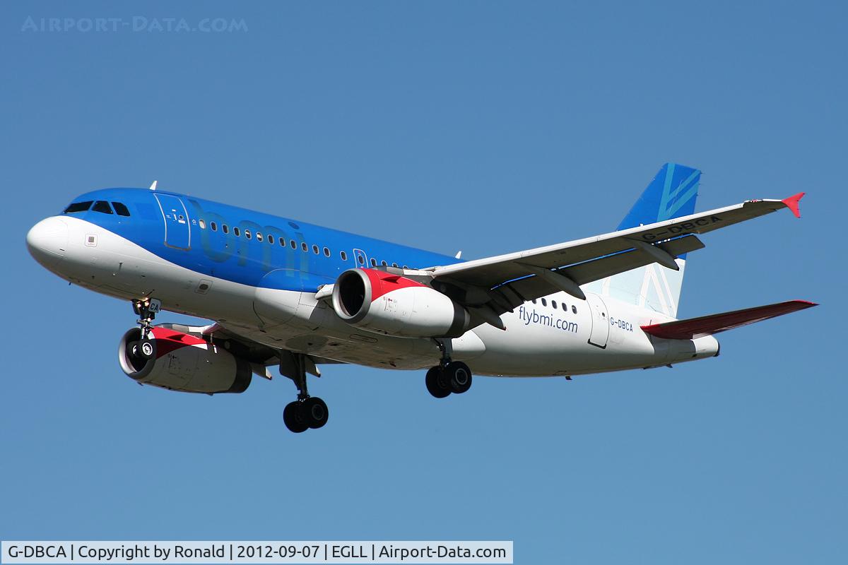 G-DBCA, 2004 Airbus A319-131 C/N 2098, at lhr