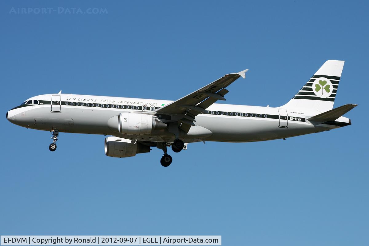 EI-DVM, 2011 Airbus A320-214 C/N 4634, at lhr