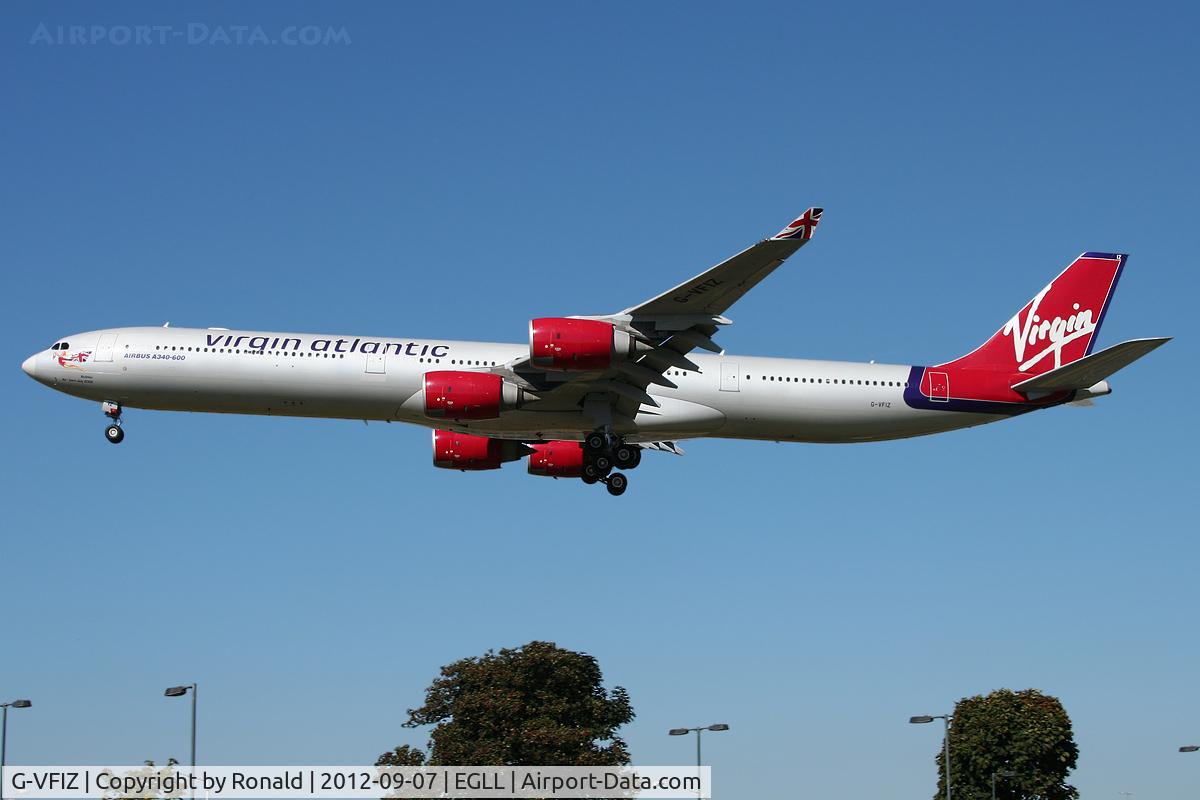 G-VFIZ, 2006 Airbus A340-642 C/N 764, at lhr