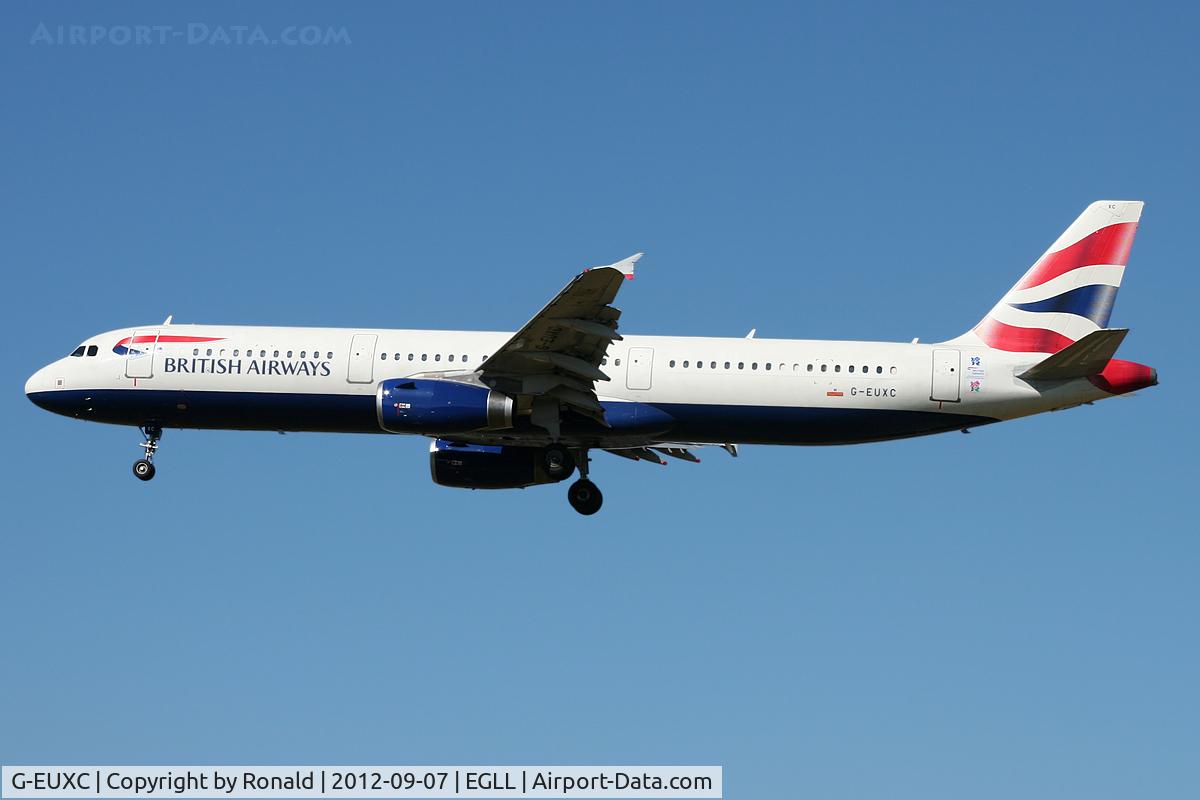 G-EUXC, 2004 Airbus A321-231 C/N 2305, at lhr
