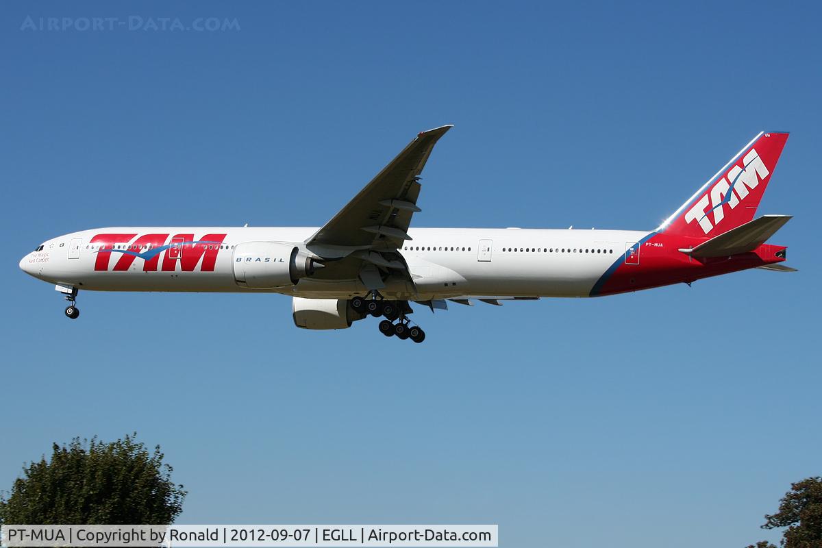 PT-MUA, 2008 Boeing 777-32W/ER C/N 37664, at lhr