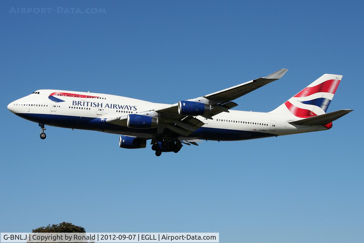 G-BNLJ, 1990 Boeing 747-436 C/N 24052, at lhr