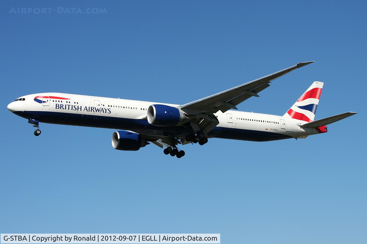 G-STBA, 2010 Boeing 777-336/ER C/N 40542, at lhr