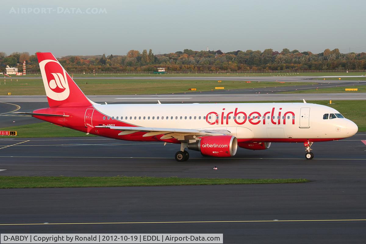 D-ABDY, 2009 Airbus A320-214 C/N 4013, at dus