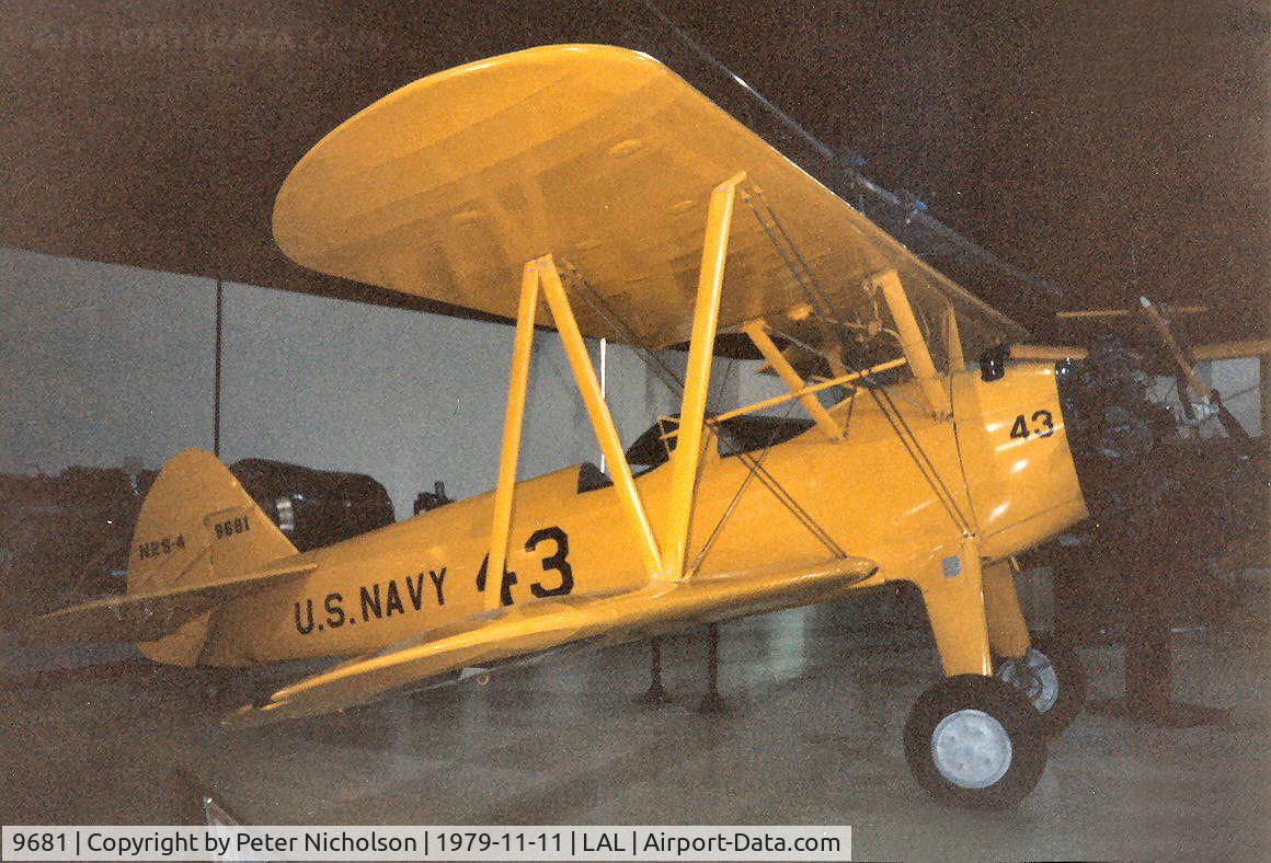 9681, Boeing N2S-4 Kaydet (A75N1) C/N 9681, Boeing Kaydet as seen at Lakeland, Florida in November 1979