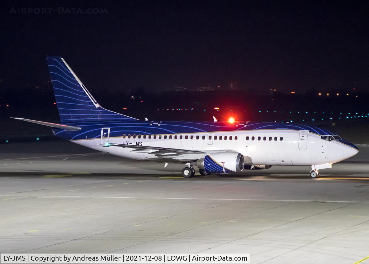 LY-JMS, 1992 Boeing 737-522 C/N 26680, Arrived from Nice.
