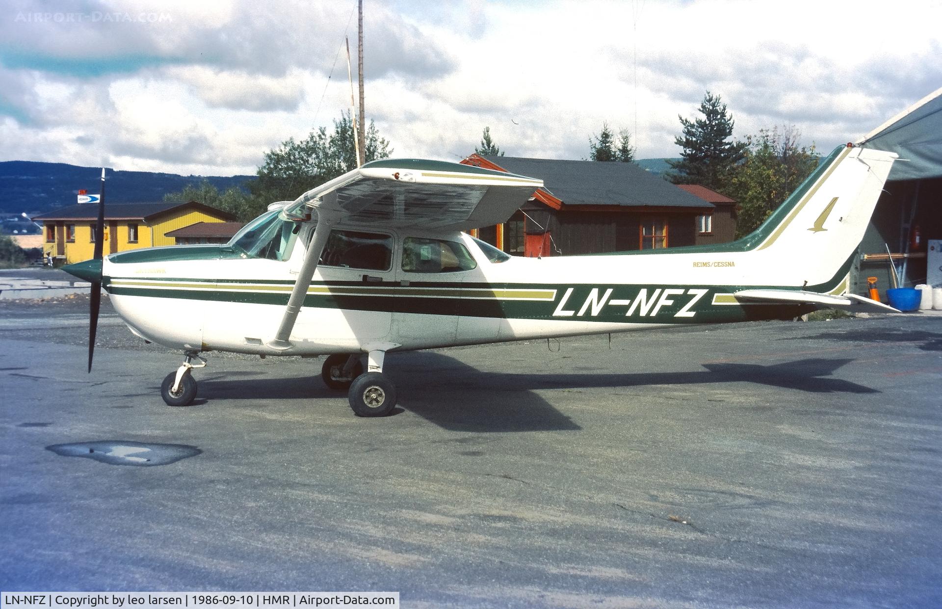 LN-NFZ, 1982 Cessna 172P C/N 2152, Hamar 10.9.1986