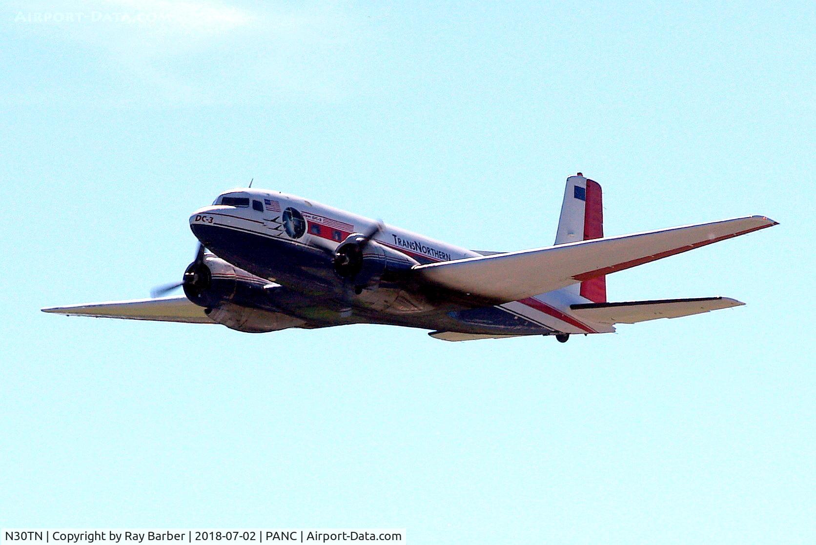 N30TN, 1940 Douglas Super DC-3S (Super DC-3) C/N 43159, N30TN   Douglas Super DC-3 [43159] (Trans Northern) Ted Stevens Anchorage Int'l~N 02/07/2018