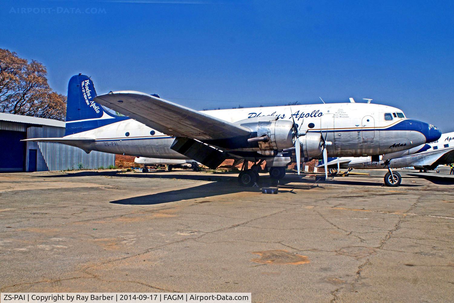 ZS-PAI, 1945 Douglas DC-4 (C-54M) C/N 27319, ZS-PAI   Douglas C-54E Skymaster [27319] (Phoebus Apollo Aviation) Johannesburg-Rand~ZS 17/09/2014