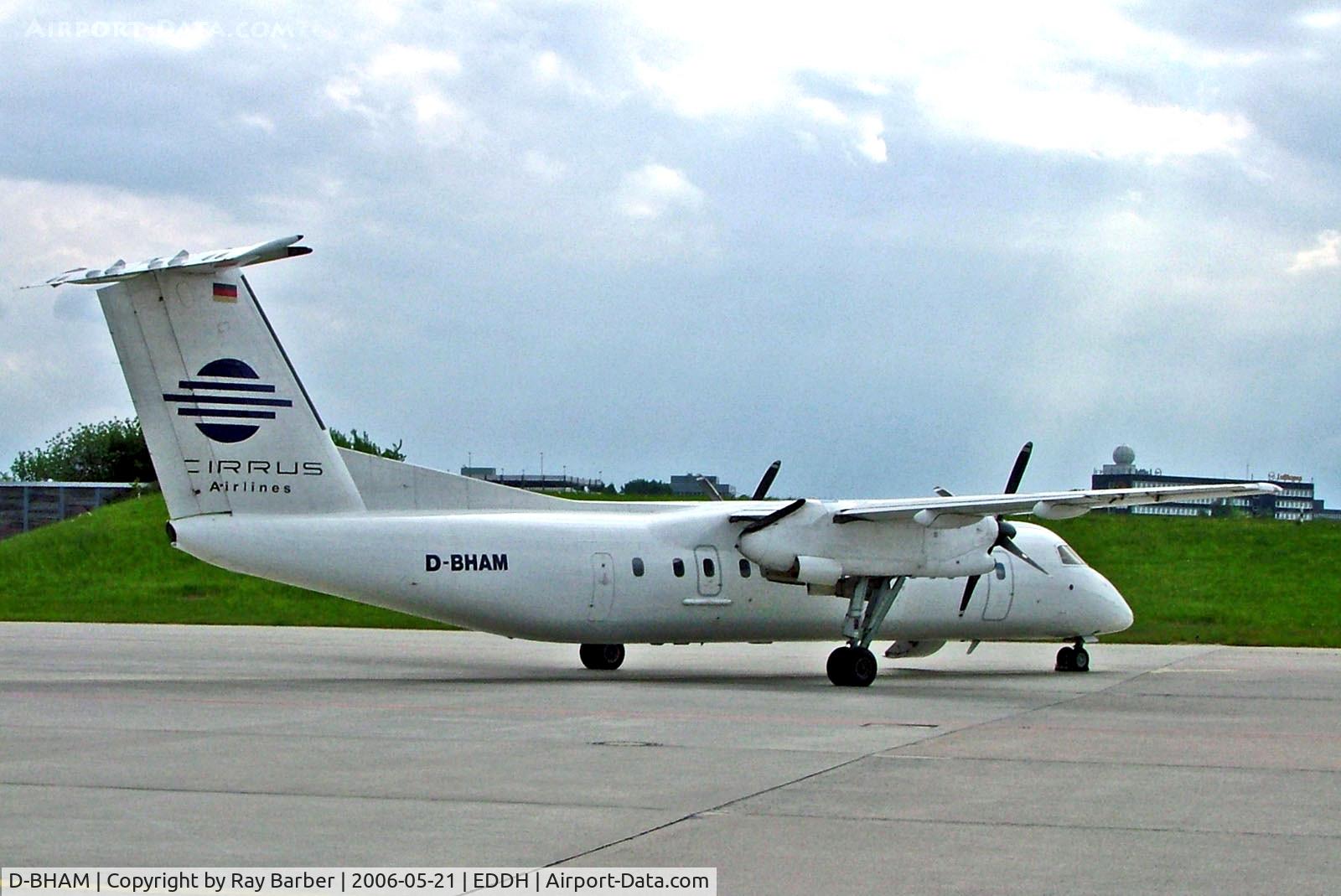 D-BHAM, 1992 De Havilland Canada DHC-8-311 Dash 8 C/N 313, D-BHAM   De Havilland Canada DHC-8-311 Dash 8 [313] (Cirrus Airlines) Hamburg-Fuhlsbuettel~D 21/05/2006