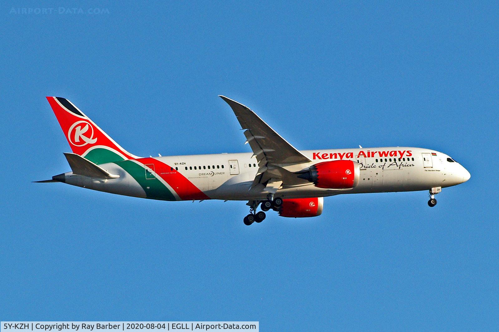 5Y-KZH, 2015 Boeing 787-8 Dreamliner Dreamliner C/N 36045, 5Y-KZH   Boeing 787-8 Dreamliner [36045] (Kenya Airways) Home~G 04/08/2020