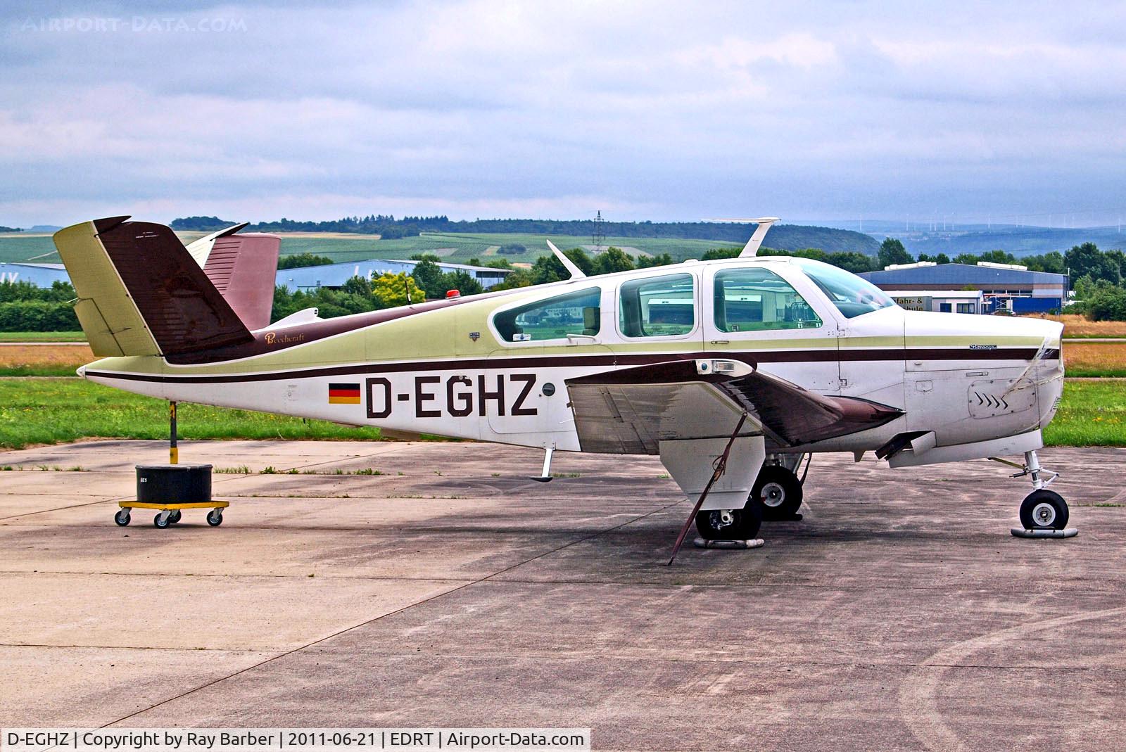 D-EGHZ, Beech V35B Bonanza C/N D-10024, D-EGHZ   Beech V35B Bonanza [D-10024] Trier Fohren~D 21/06/2011