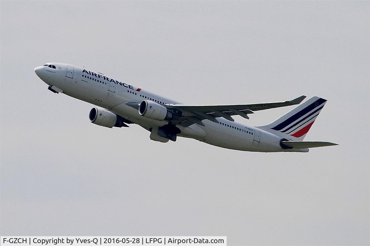 F-GZCH, 2000 Airbus A330-243 C/N 500, Airbus A330-243, Take off rwy 08L, Roissy Charles De Gaulle airport (LFPG-CDG)