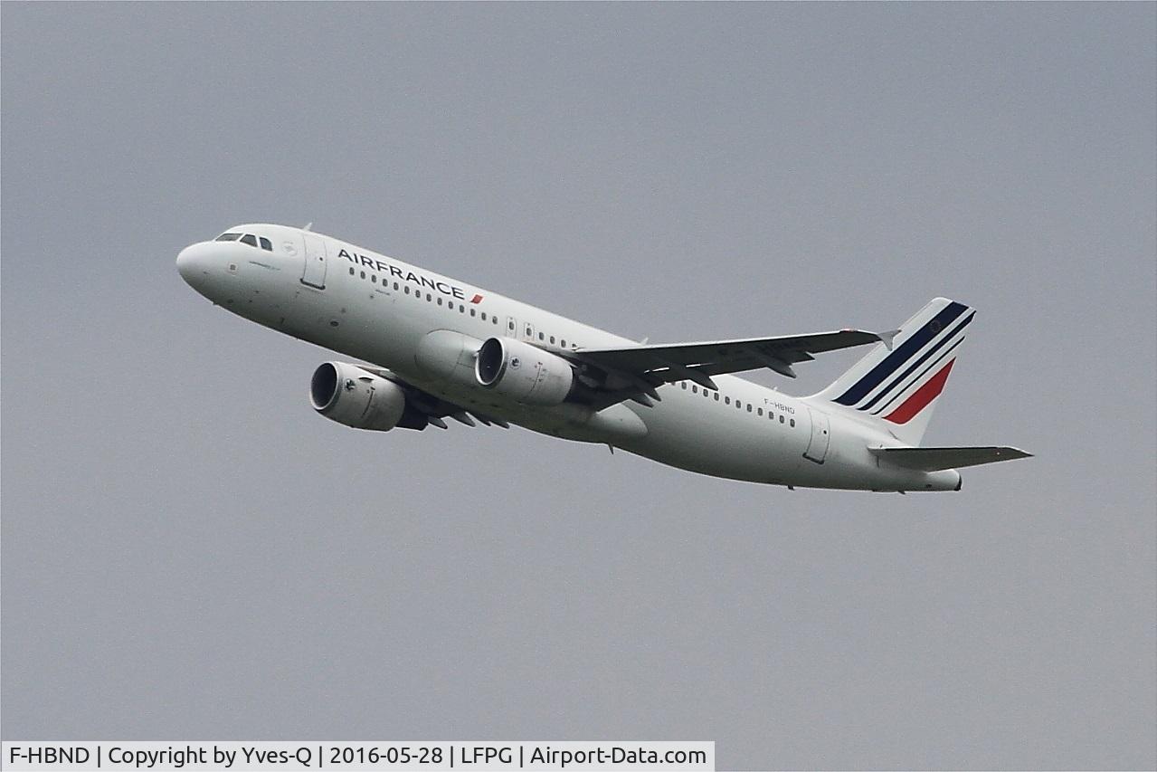F-HBND, 2011 Airbus A320-214 C/N 4604, Airbus A320-214, Take off rwy 08L, Roissy Charles De Gaulle airport (LFPG-CDG)