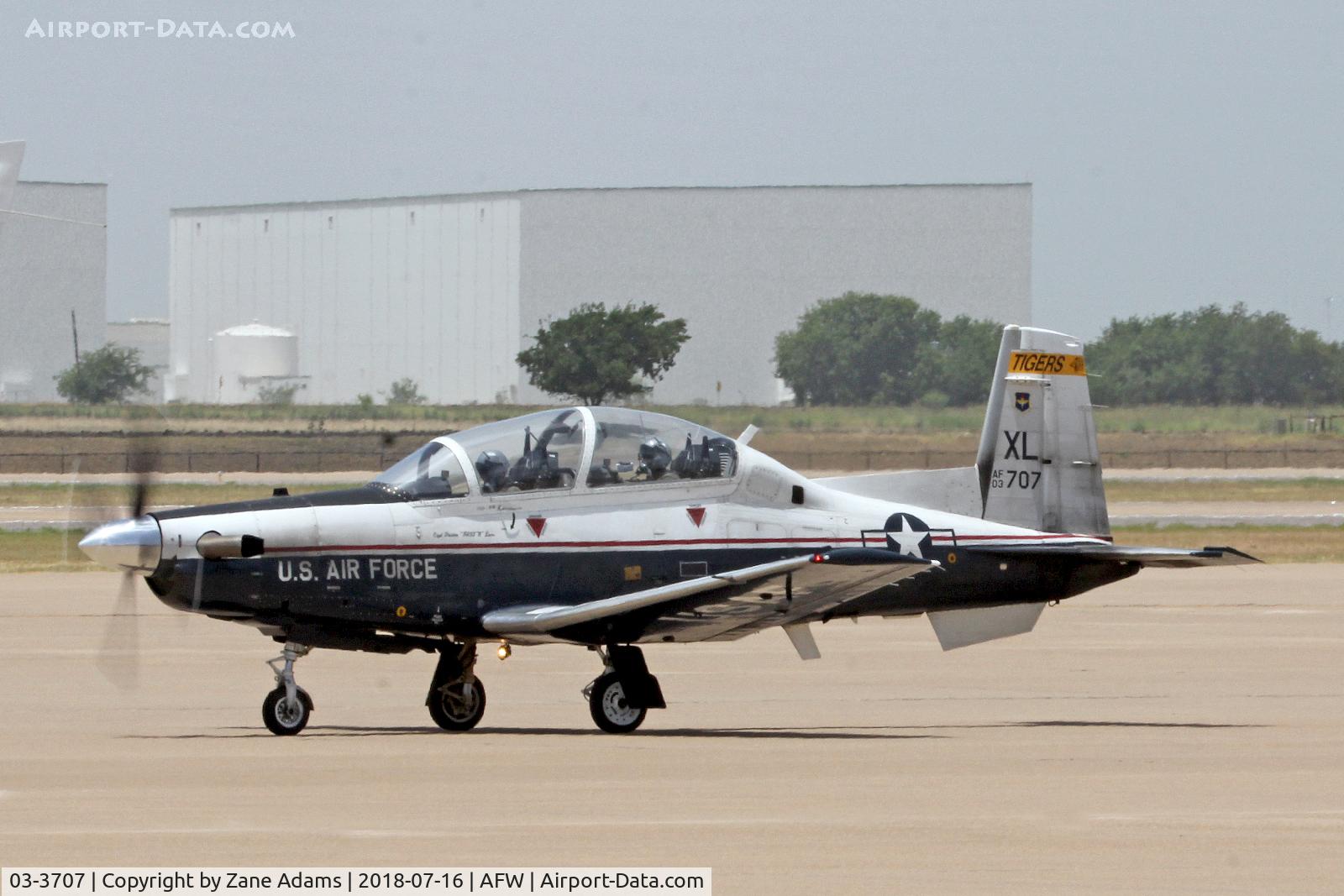 03-3707, 2003 Raytheon T-6A Texan II C/N PT-255, At Alliance Airport Fort Worth, TX