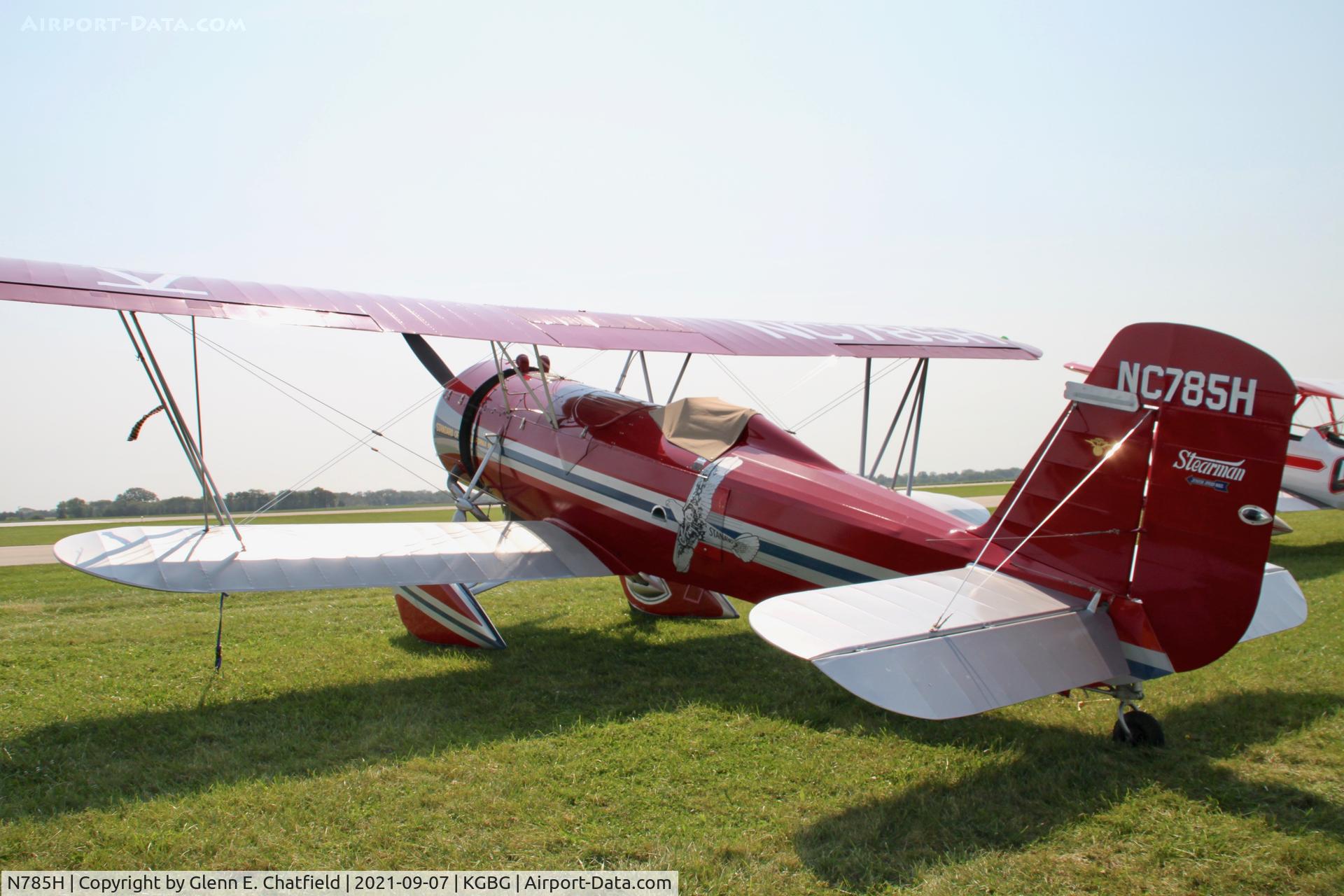 N785H, 1930 Stearman 4-E Junior Speedmail C/N 4022, At the Stearman Fly In