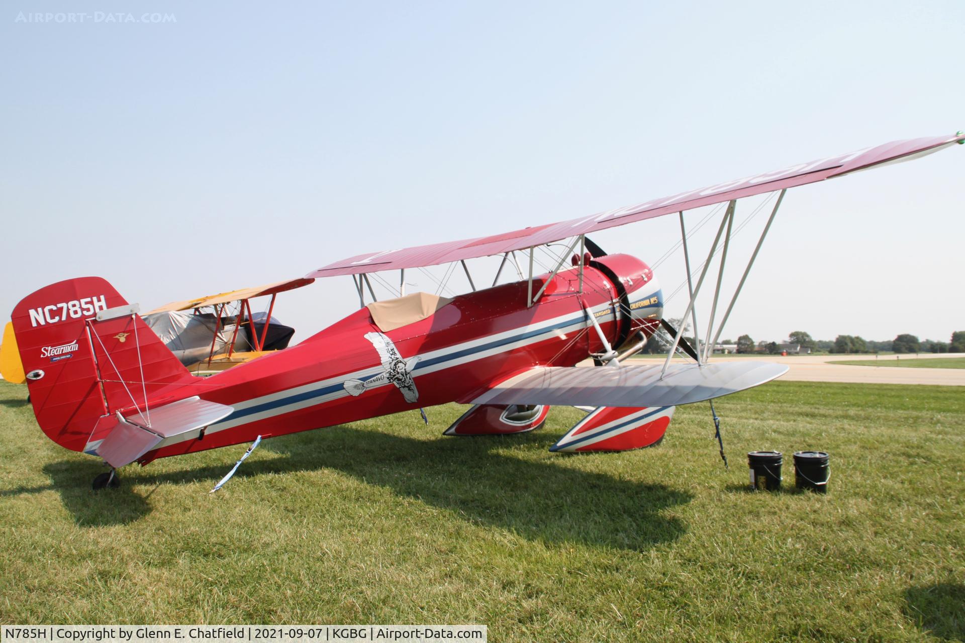 N785H, 1930 Stearman 4-E Junior Speedmail C/N 4022, At the Stearman Fly In