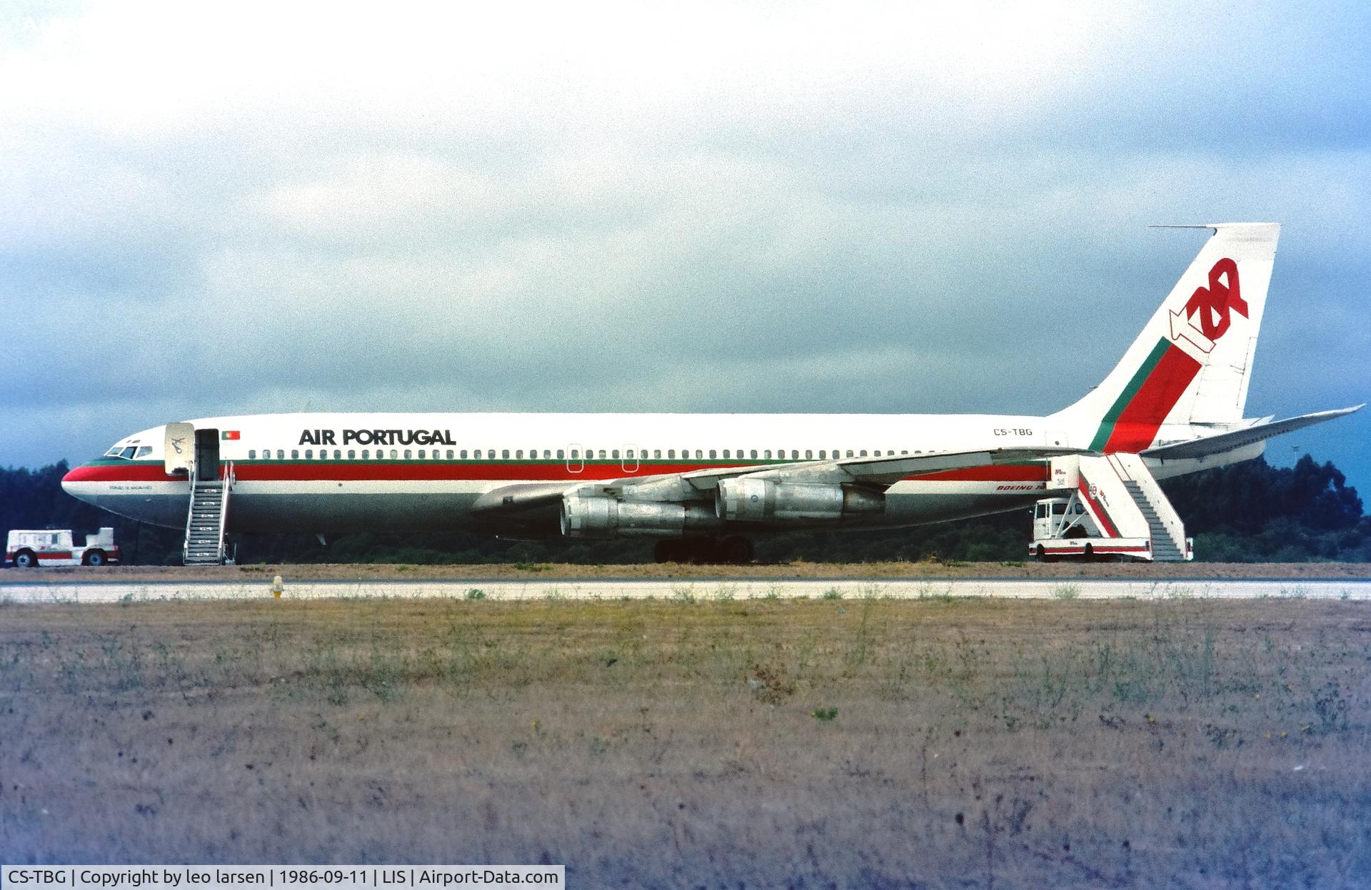 CS-TBG, 1970 Boeing 707-382B C/N 20298, Lisboa 11.9.1986