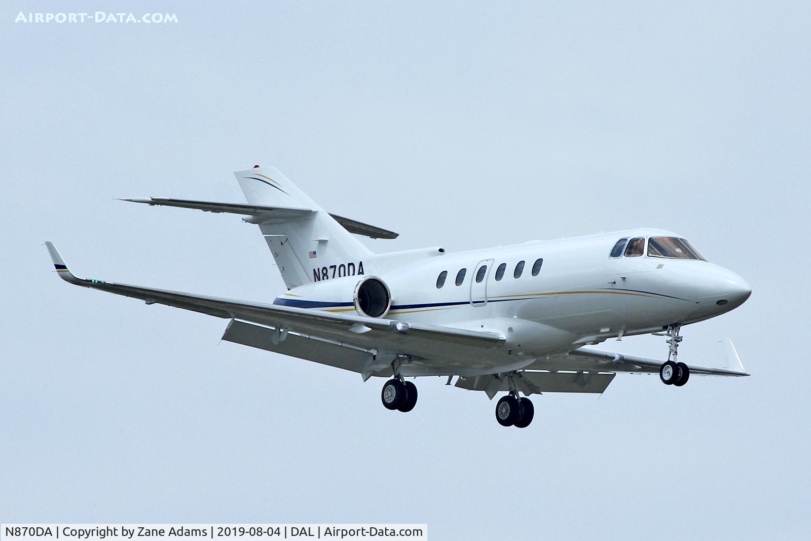 N870DA, 2011 Hawker Beechcraft 900XP C/N HA-0178, Arriving at Dallas Love Field