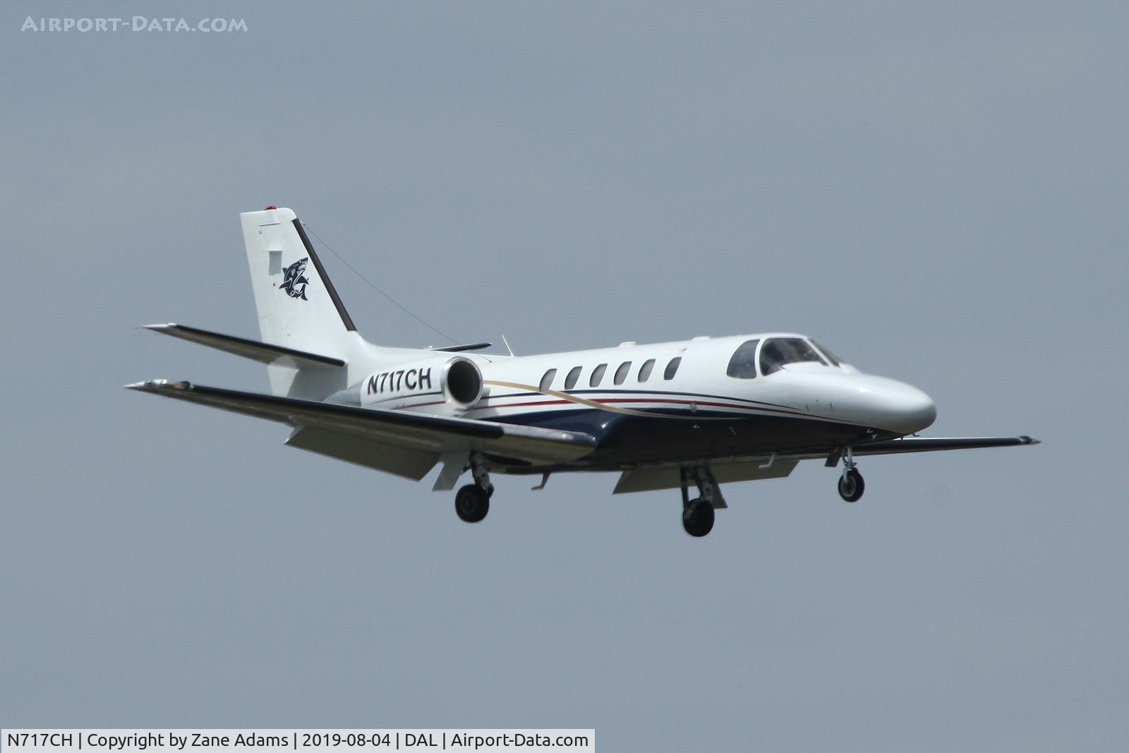 N717CH, 1997 Cessna 550 Citation Bravo C/N 550-0825, Arriving at Dallas Love Field