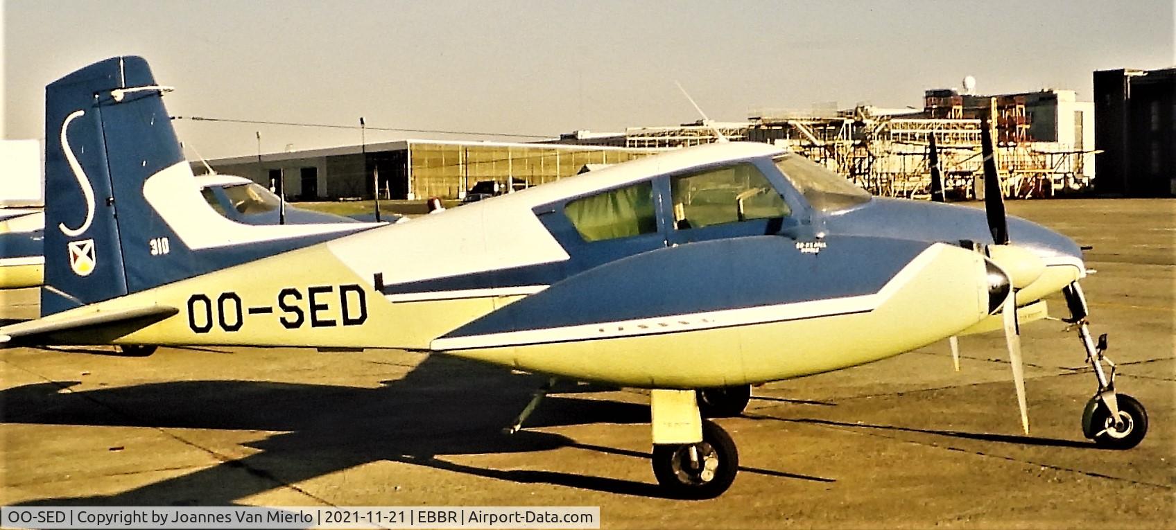 OO-SED, Cessna 310B C/N 35611, Slide scan