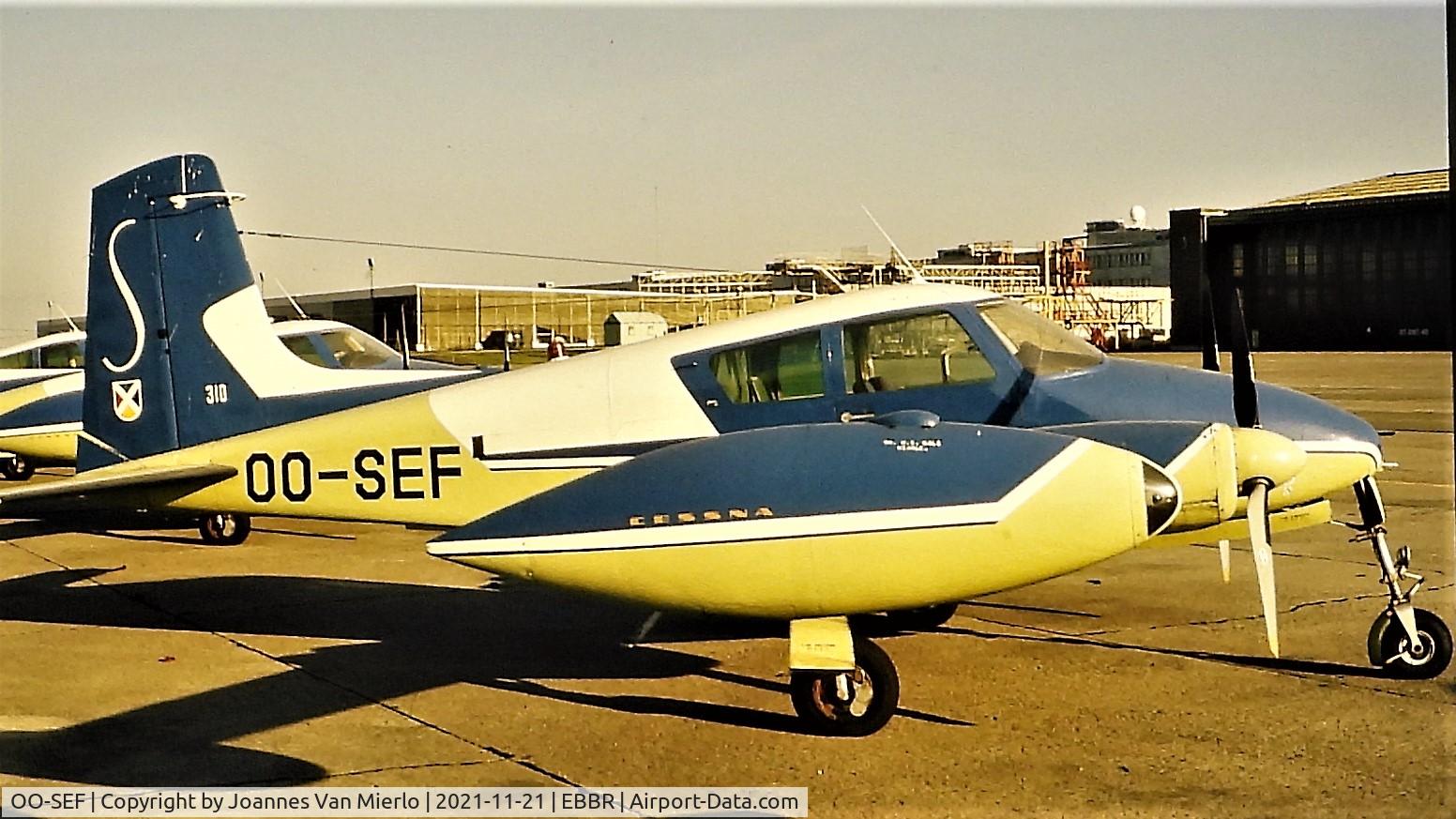 OO-SEF, 1957 Cessna 310B C/N 35620, Slide scan