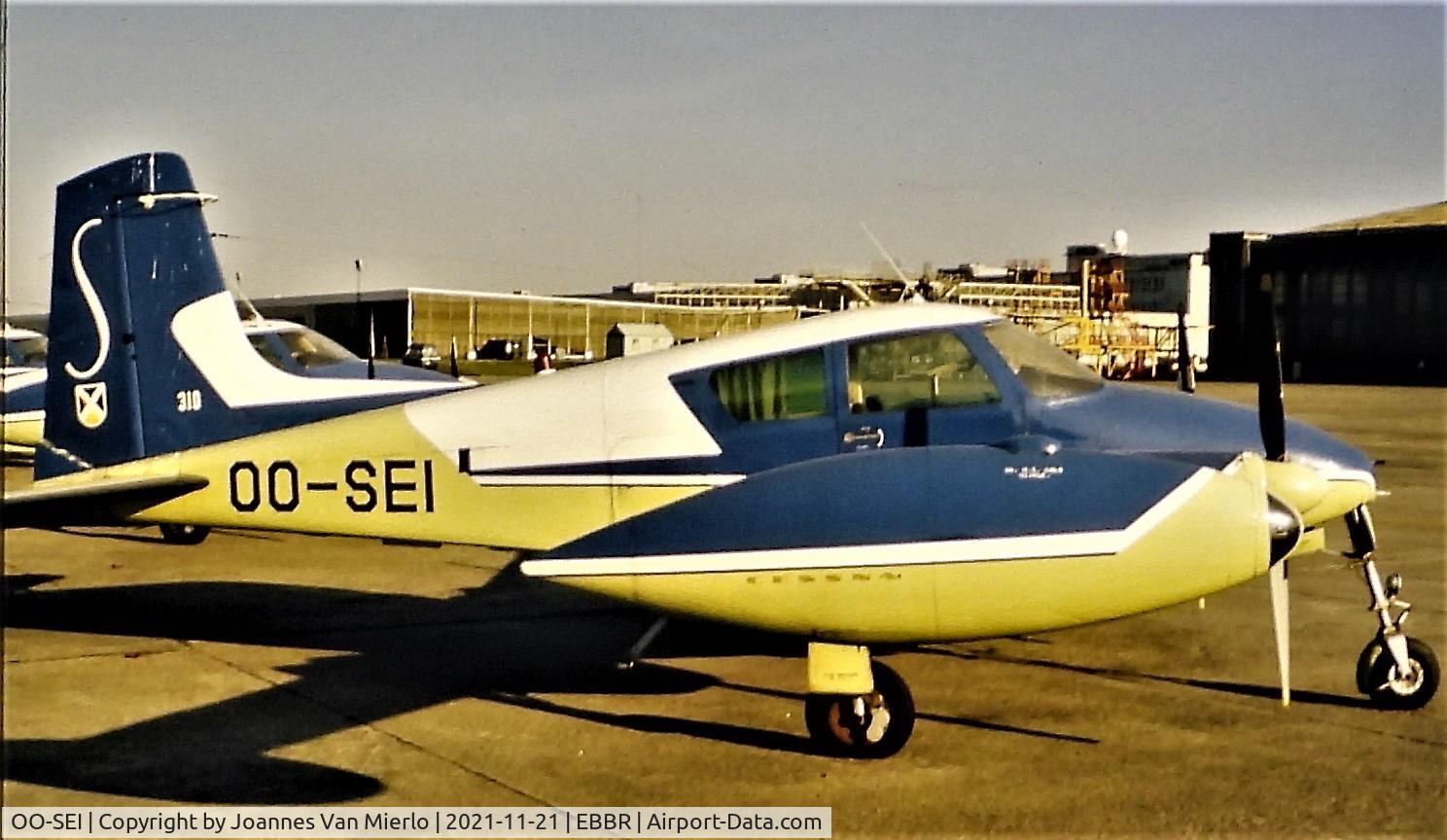 OO-SEI, 1958 Cessna 310B C/N 35636, Slide scan