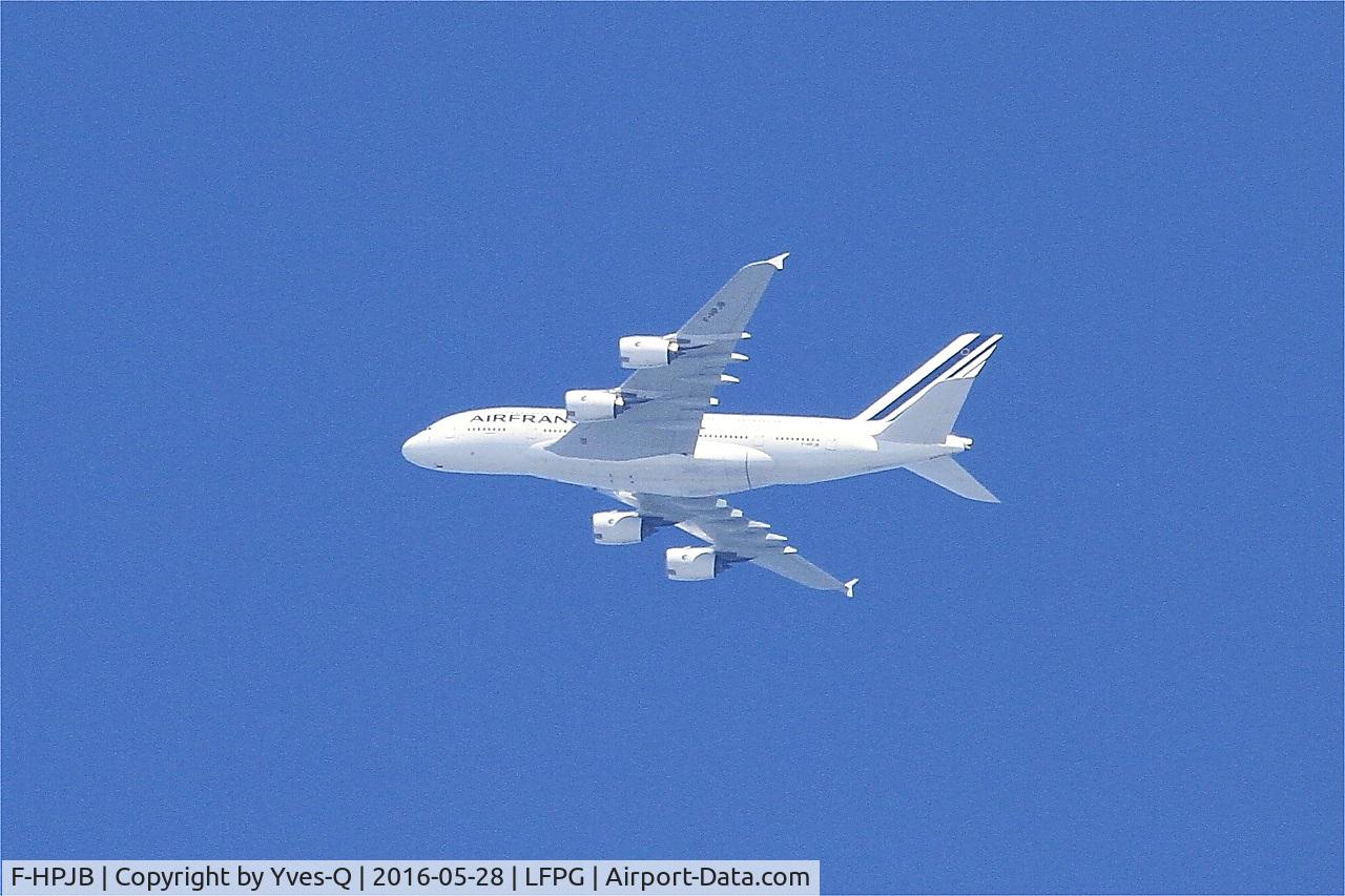 F-HPJB, 2009 Airbus A380-861 C/N 040, Airbus A380-861, Flight over Roissy Charles De Gaulle airport (LFPG-CDG) to Los Angeles