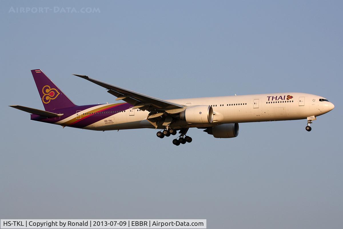 HS-TKL, 2012 Boeing 777-3AL/ER C/N 41521, at bru