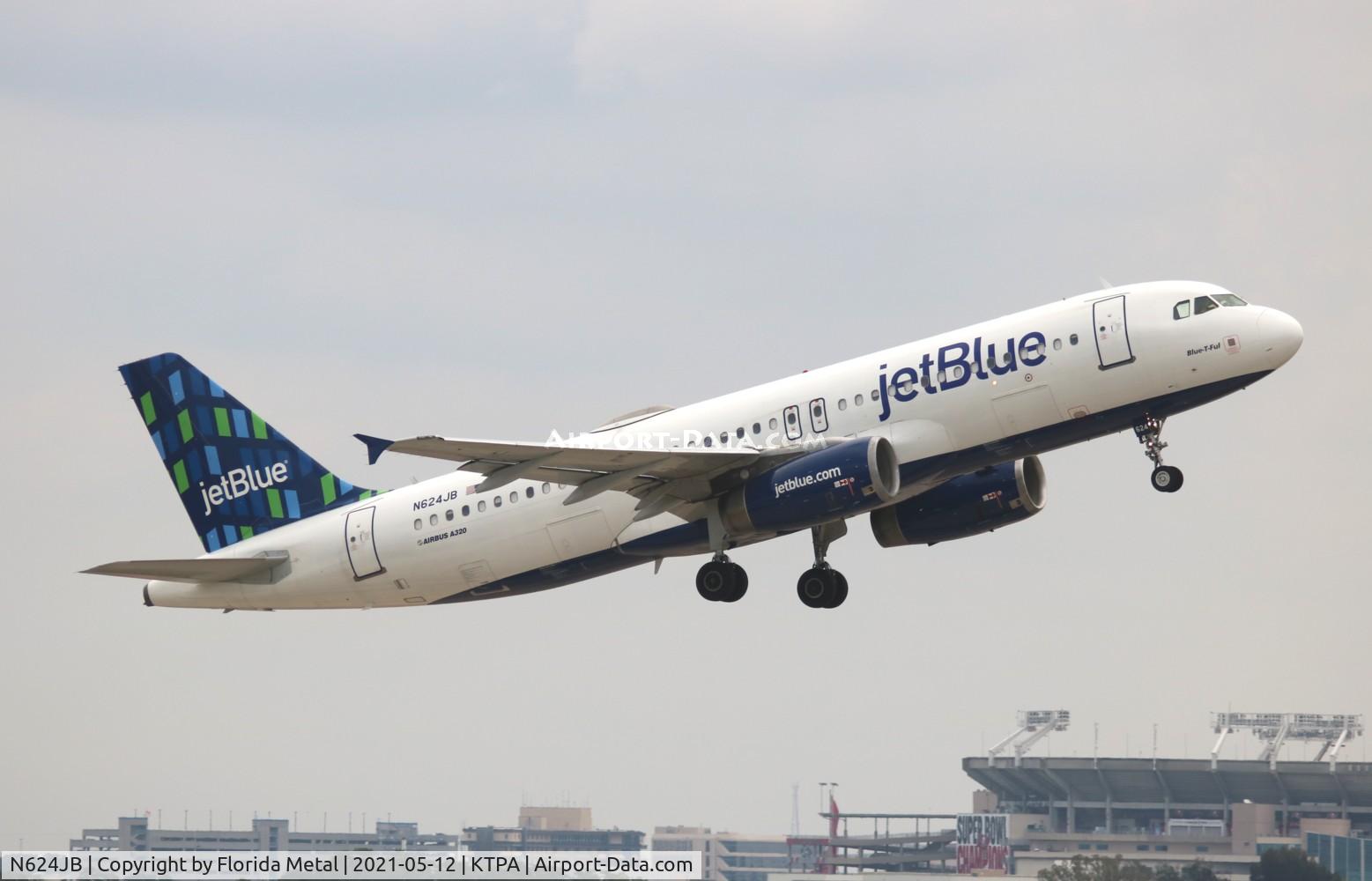 N624JB, 2005 Airbus A320-232 C/N 2520, TPA 2021