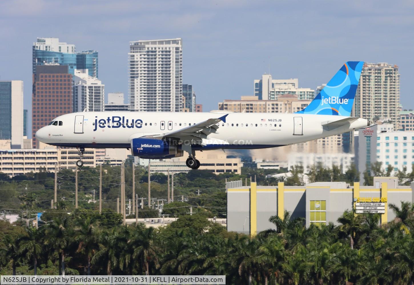 N625JB, 2005 Airbus A320-232 C/N 2535, FLL 2021