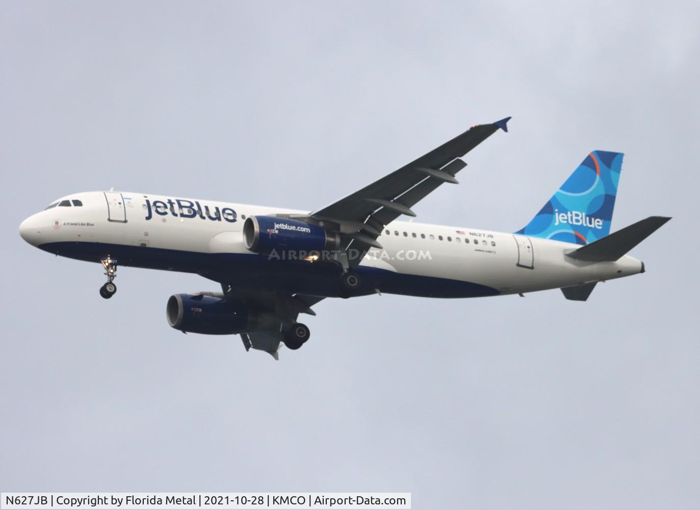N627JB, 2005 Airbus A320-232 C/N 2577, MCO 2021