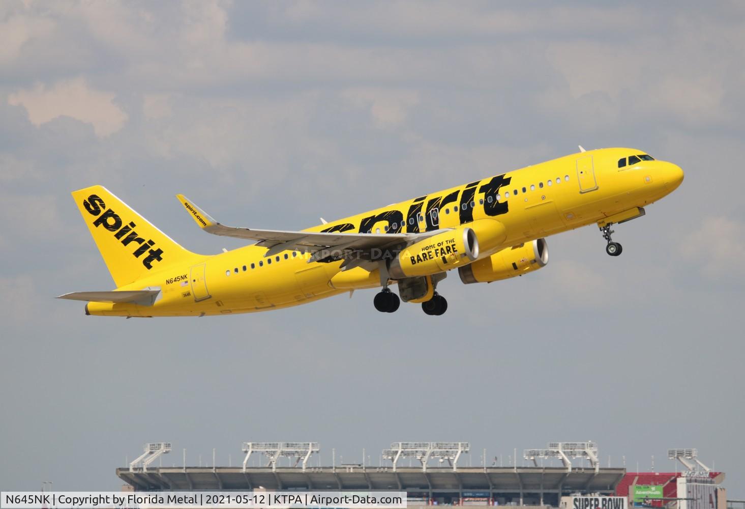 N645NK, 2016 Airbus A320-232 C/N 7008, TPA 2021