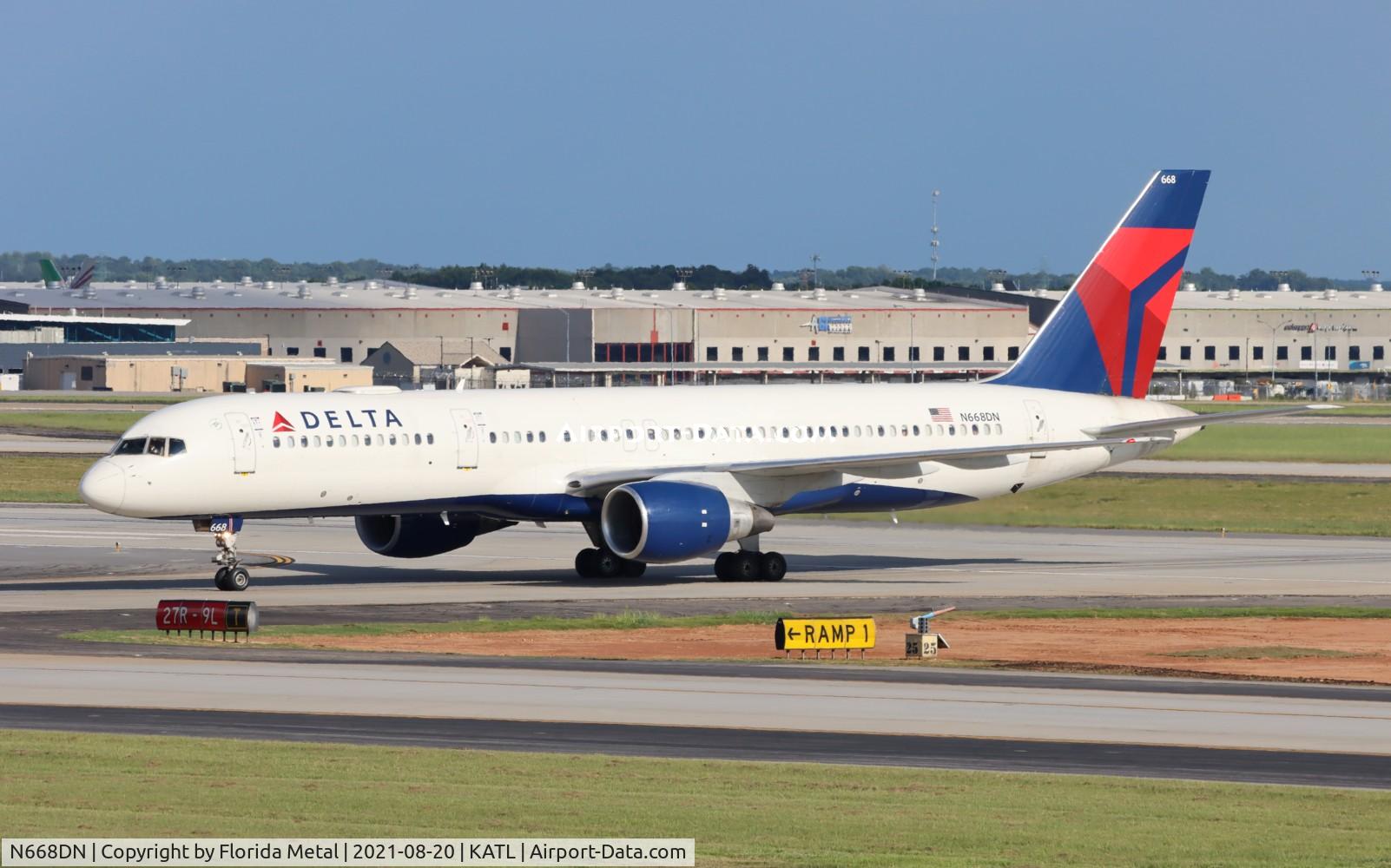N668DN, 1991 Boeing 757-232 C/N 25141, ATL 2021