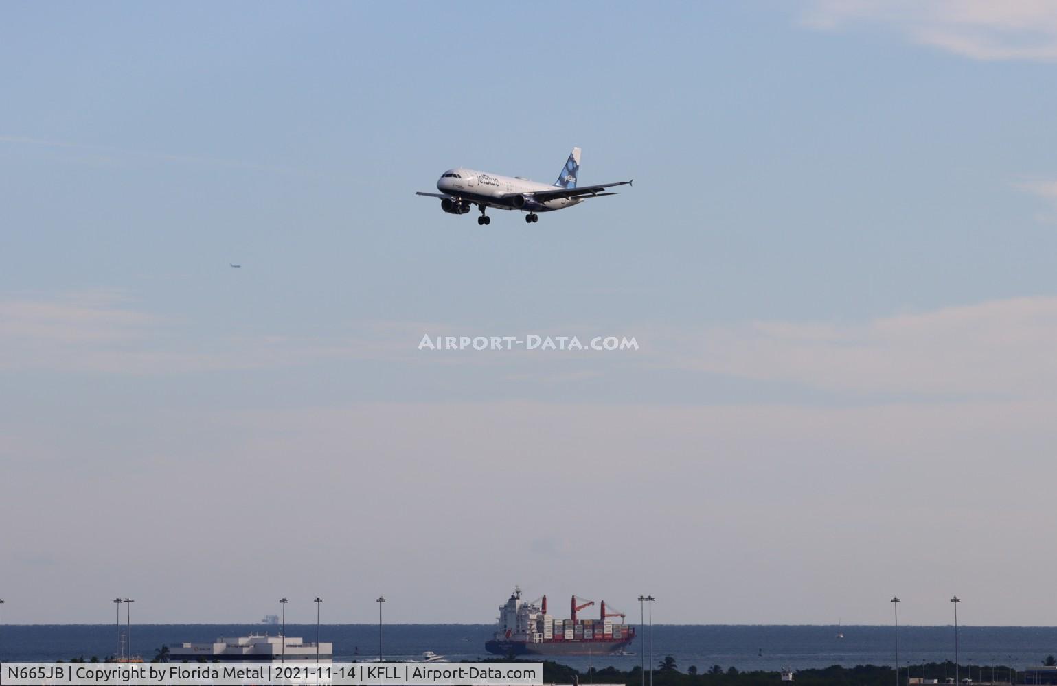 N665JB, 2007 Airbus A320-232 C/N 3348, FLL 2021