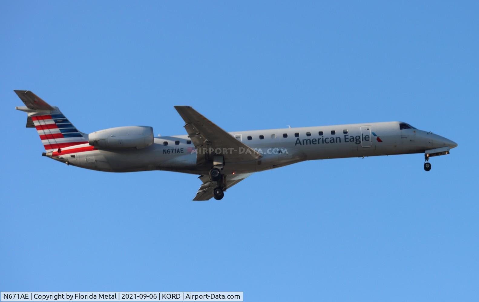 N671AE, 2004 Embraer ERJ-145LR (EMB-145LR) C/N 145793, ORD 2021