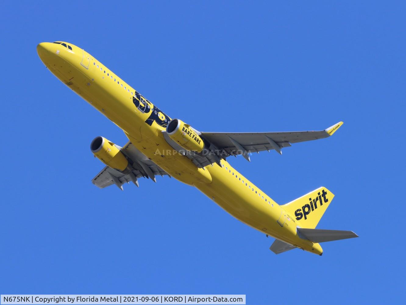 N675NK, 2017 Airbus A321-231 C/N 7668, ORD 2021