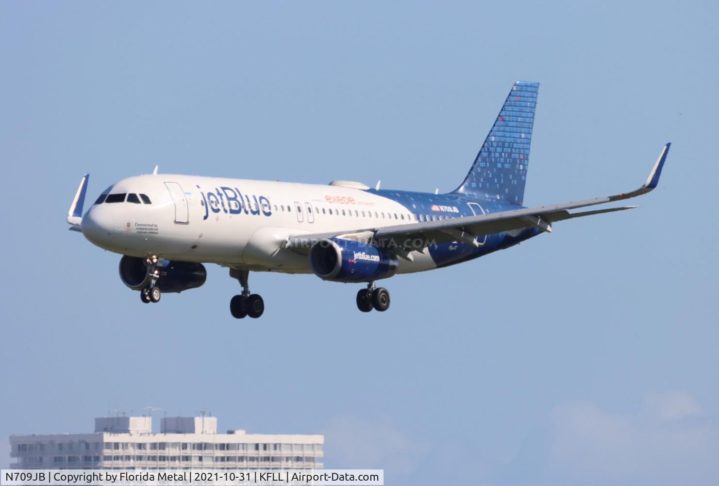 N709JB, 2008 Airbus A320-232 C/N 3488, FLL 2021