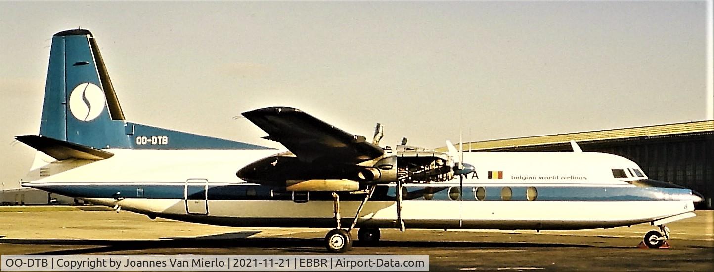 OO-DTB, 1967 Fairchild Hiller FH-227B C/N 553, Slide scan