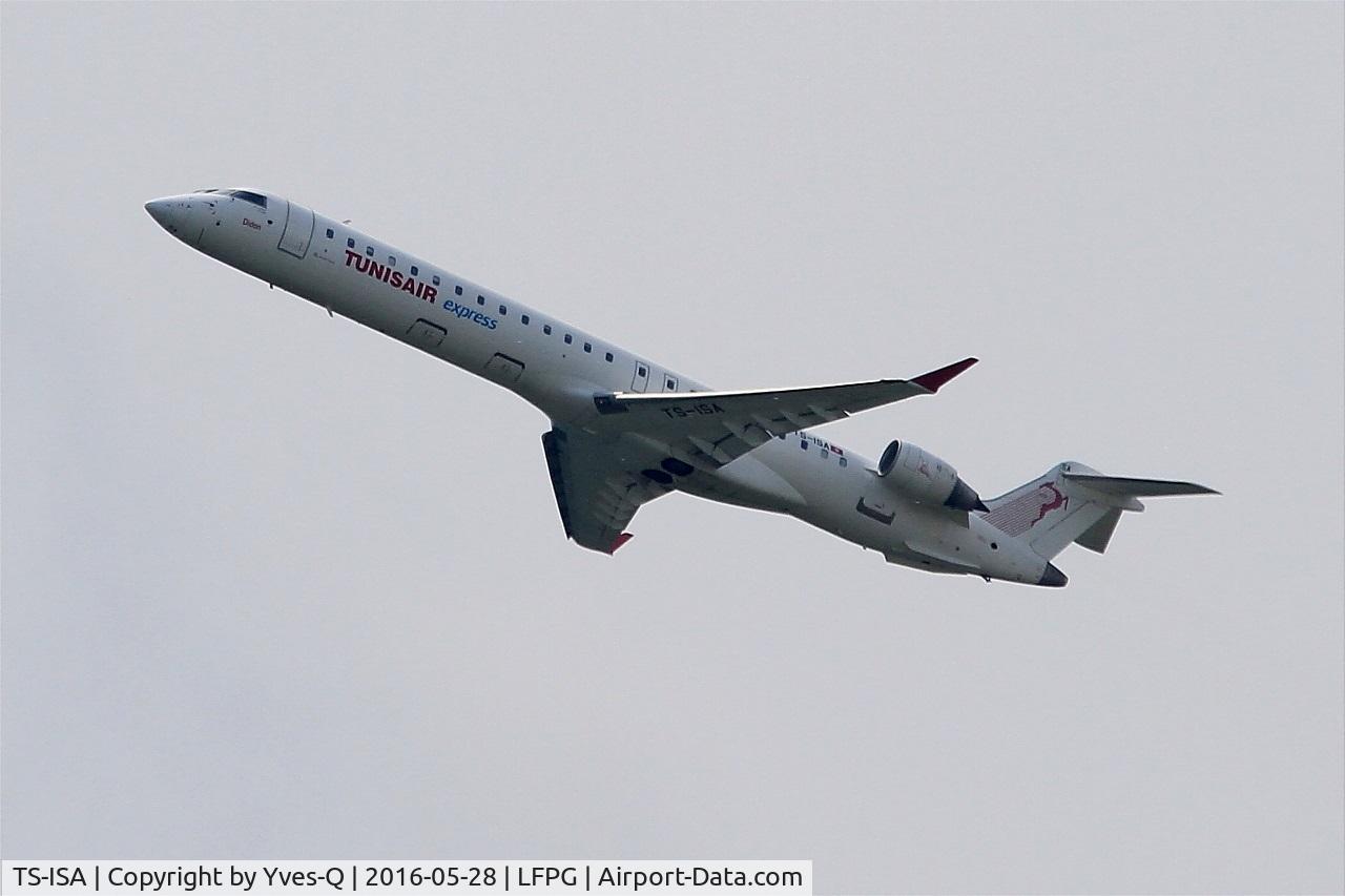 TS-ISA, 2007 Bombardier CRJ-900 (CL-600-2D24) C/N 15091, Bombardier CRJ-900, Climbing from rwy 08L, Roissy Charles De Gaulle Airport (LFPG-CDG)