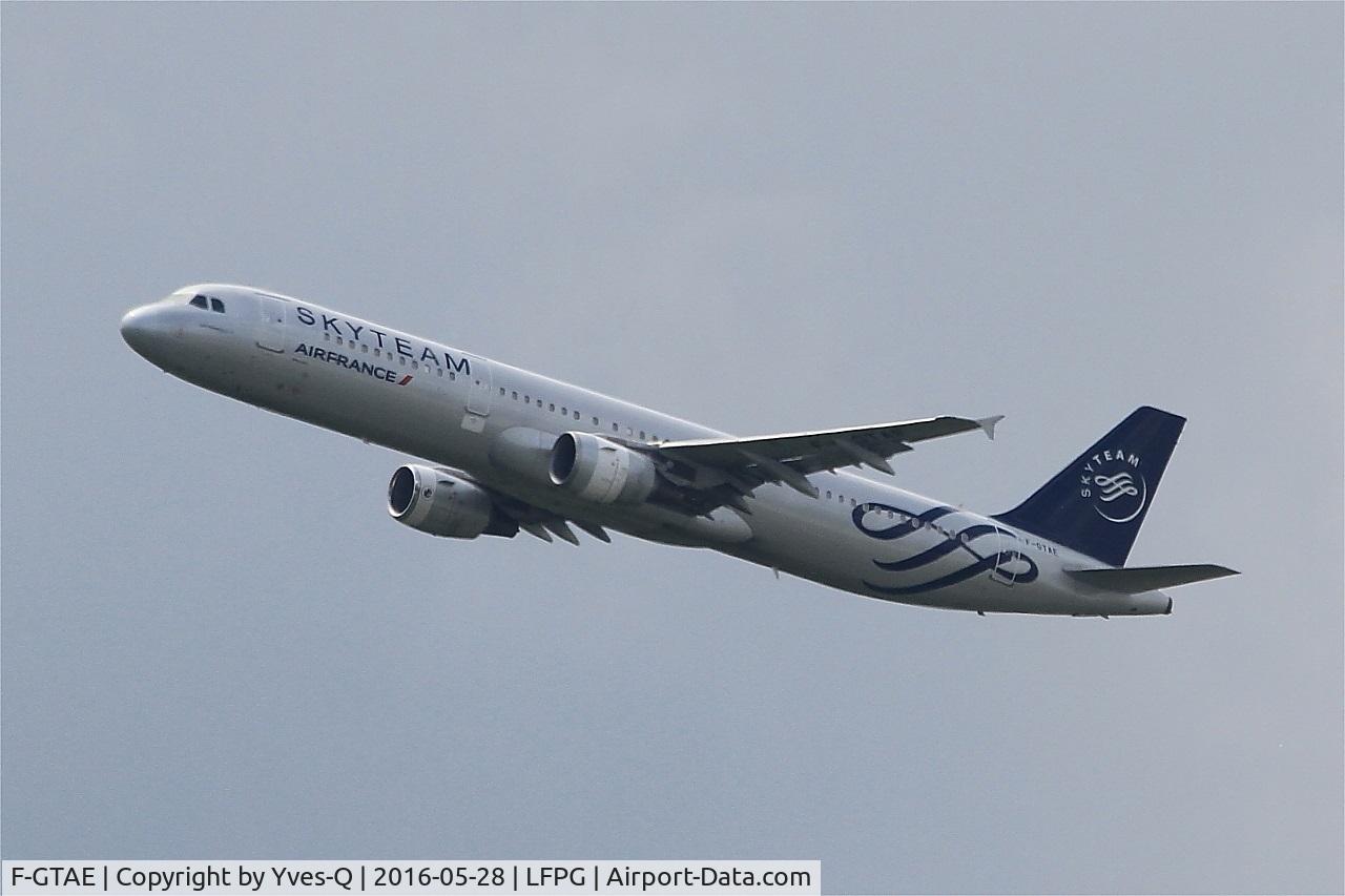 F-GTAE, 1998 Airbus A321-211 C/N 0796, Airbus A321-211, Climbing from rwy 08L, Roissy Charles De Gaulle airport (LFPG-CDG)