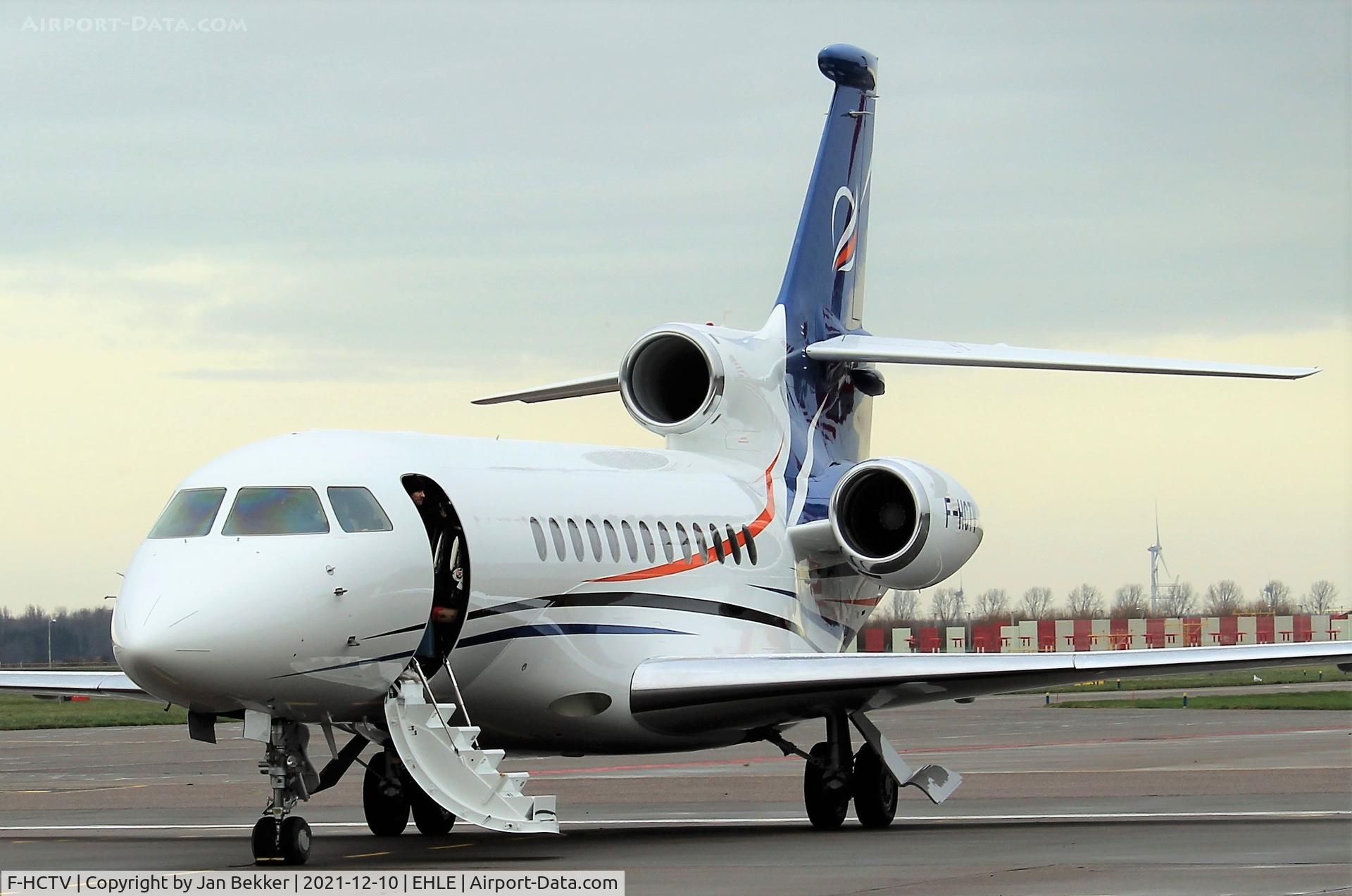 F-HCTV, 2008 Dassault Falcon 7X C/N 46, In its new livery at Lelystad Airport ready for departure to Paris