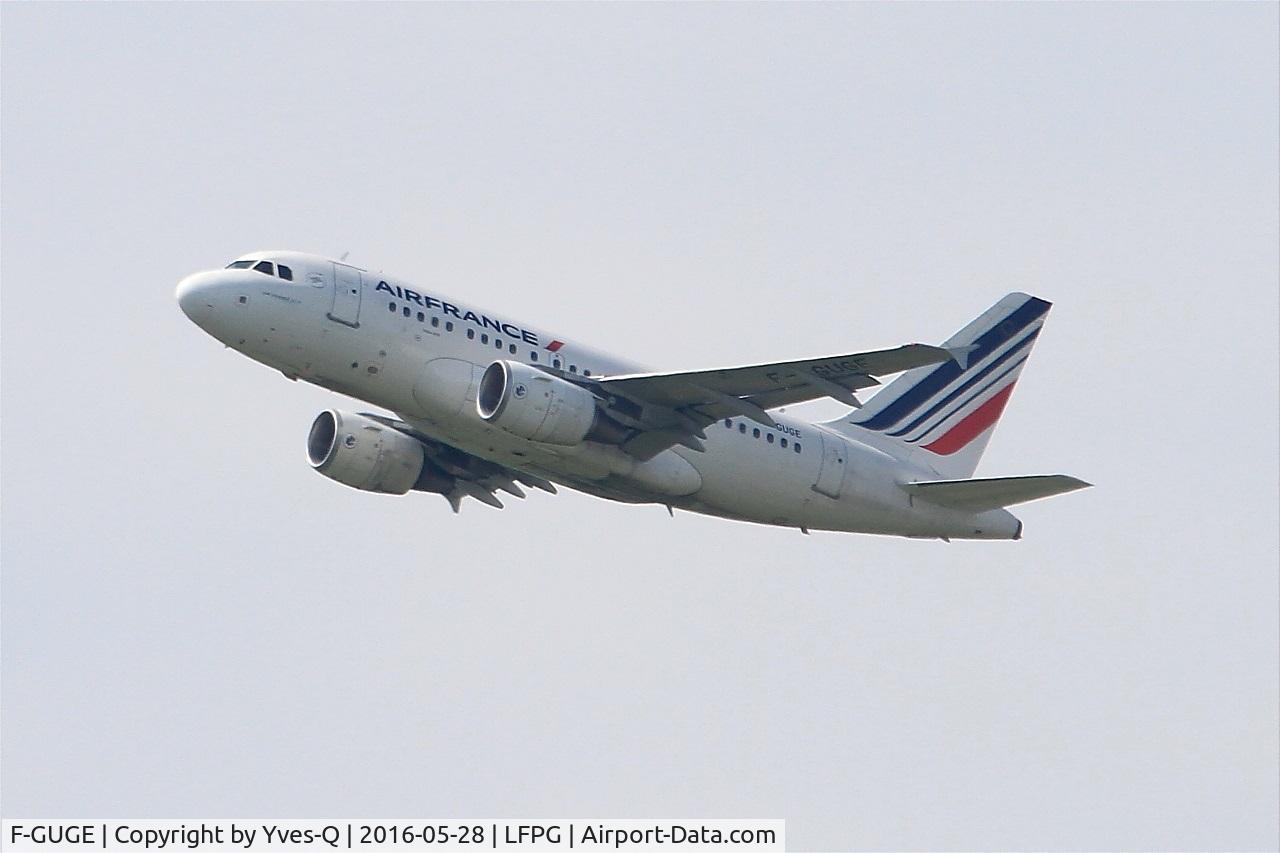 F-GUGE, 2003 Airbus A318-111 C/N 2100, Airbus A318-11, Climbing from rwy 08L, Roissy Charles De Gaulle airport (LFPG-CDG)