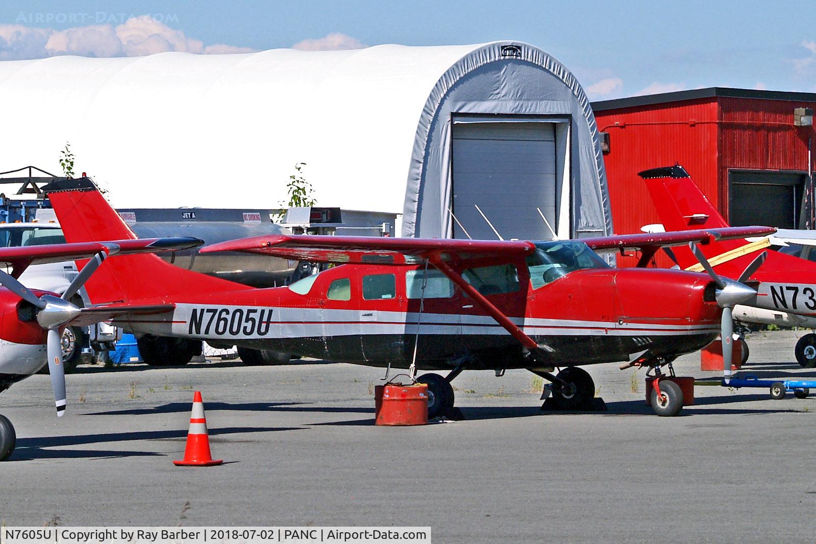 N7605U, 1978 Cessna 207A C/N 20700443, N7605U   Cessna 207A Stationair [207-00443] Ted Stevens Anchorage Int~N 02/07/2018