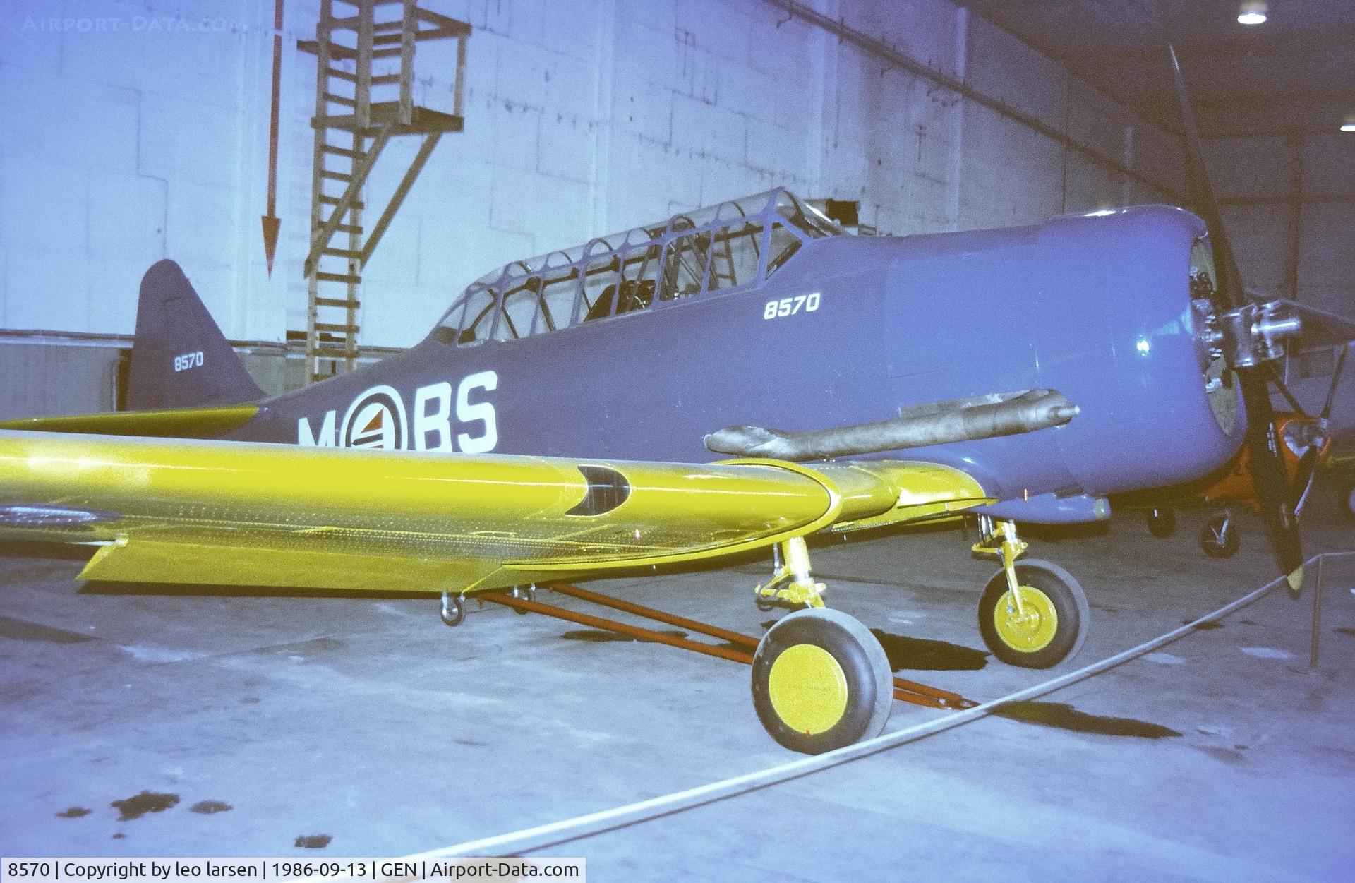 8570, Canadian Car & Foundry Harvard MK.4 C/N CCF4-491, Gardermoen Flysamling 13.9.1986