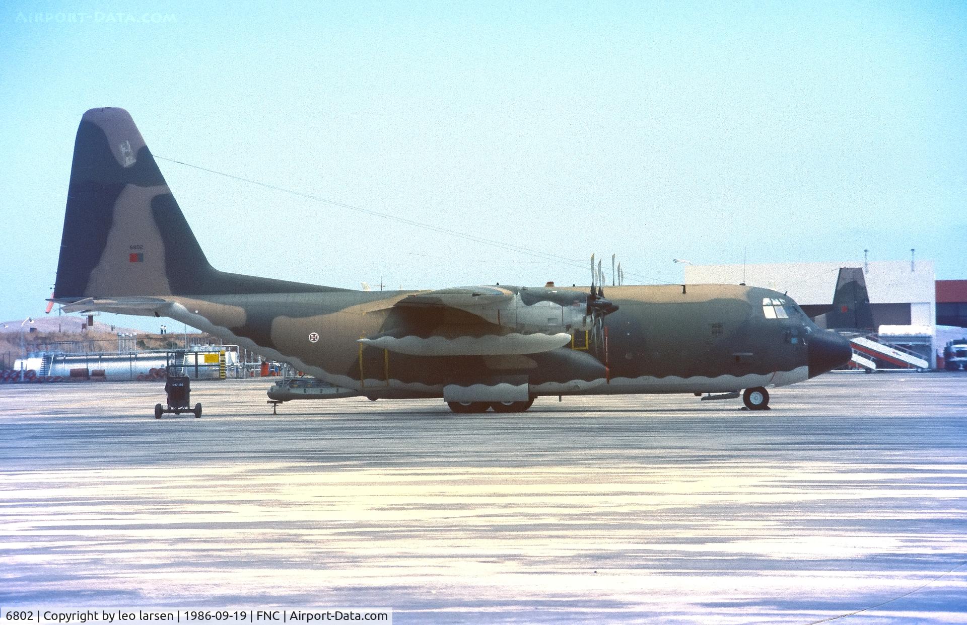 6802, 1977 Lockheed C-130H Hercules C/N 382-4753, Funchal 19.9.1986