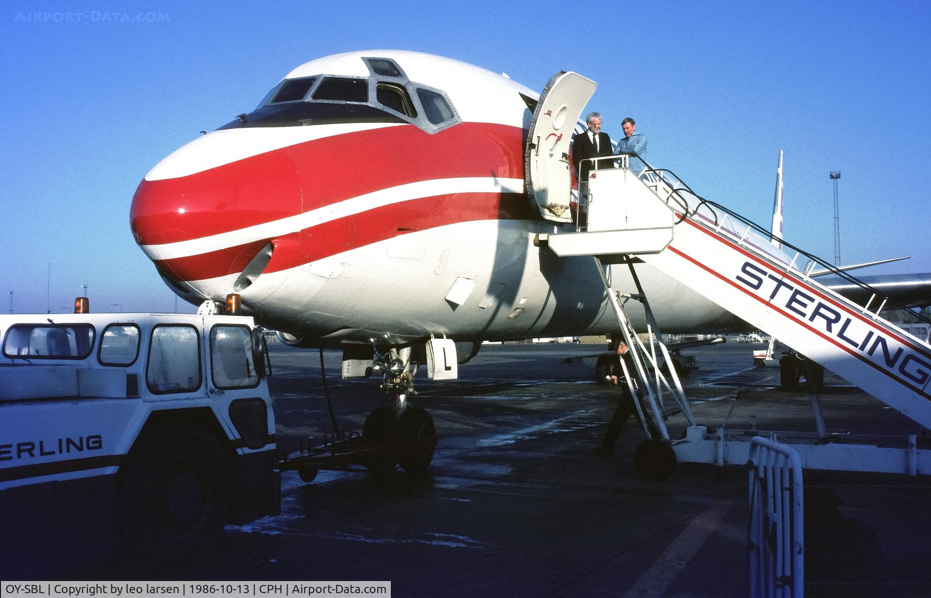 OY-SBL, 1969 Douglas DC-8-63 C/N 46054, Copenhagen 13.10.1986