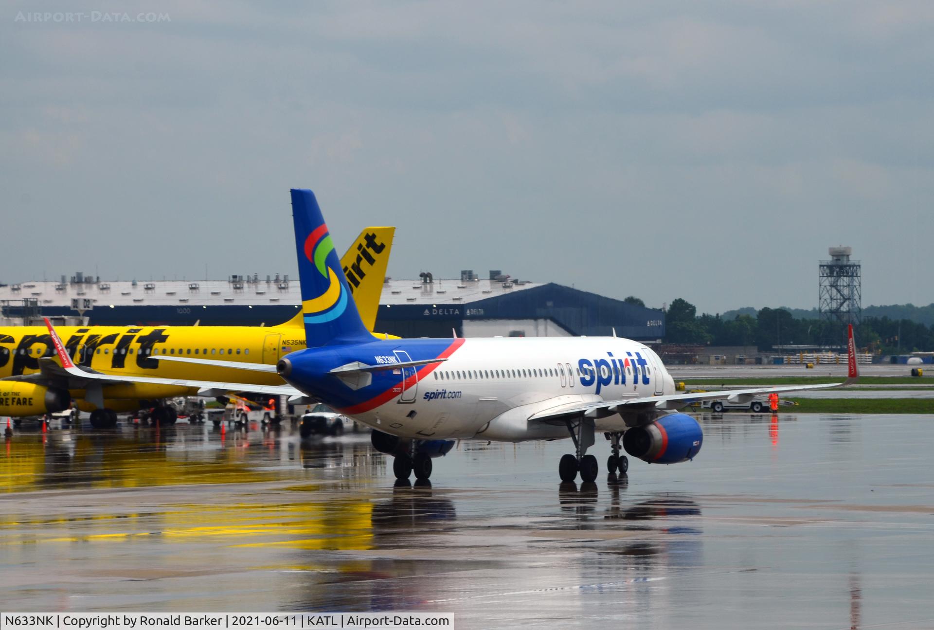 N633NK, 2014 Airbus A320-232 C/N 6345, Taxi Atlanta